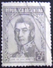 Selo postal da Argentina de 1939 José Francisco de San Martin