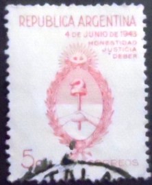 Selo postal da Argentina de 1943 Arms of Argentina 5