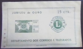 Bloco postal do Brasil de 1967 Jubileu Lions Club
