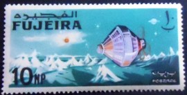 Selo postal de Fujeira de 1966 Research satellite Explorer 7