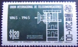 Selo postal do México de 1965 Radio-electric Unit of San Benito