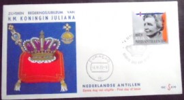 FDC oficial das Antilhas Holandesas de 1973 Queen Juliana