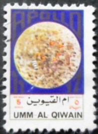 Selo postal de Umm Al Qwain de 1972 Apollo 11-17