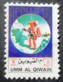 Selo postal de Umm Al Qwain de 1972 Apollo 16