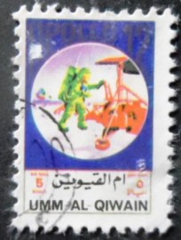 Selo postal de Umm Al Qwain de 1972 Apollo 12