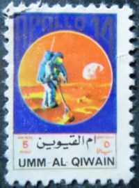 Selo postal de Umm Al Qwain de 1972 Apollo 14