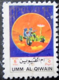 Selo postal de Umm Al Qwain de 1972 Apollo 15
