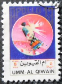 Selo postal de Umm Al Qwain de 1972 Apollo 13