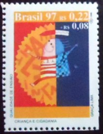 Selo postal do Brasil de 1997 Qualidade de Ensino