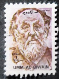Selo postal de Umm Al Qwain de 1972 Konstantin Tsiolkovsky