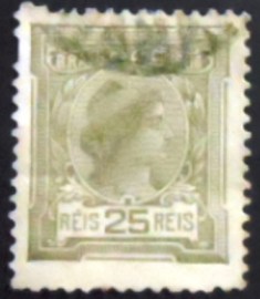Selo postal do Brasil de 1919 Alegoria República