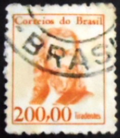 Selo postal do Brasil de 1965 Tiradentes