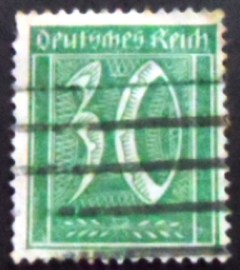 Selo postal da Alemanha Reich de 1921 Numerals 30