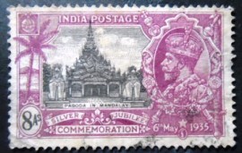 Selo postal da Índia de 1935 Pagoda