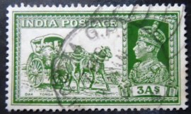 Selo postal da Índia de 1937 Dak Tonga