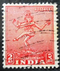 Selo postal da Índia de 1949 Nataraja