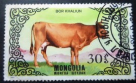 Selo postal da Mongólia de 1985 Bor Khaliun