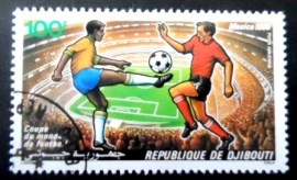 Selo postal de Djibouti de 1986 Players Stadium