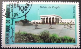 Selo postal de Djibouti de 1986 Peoples Palace