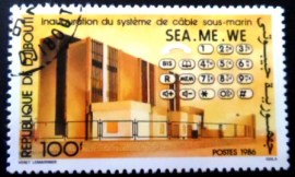 Selo postal de Djibouti de 1986 Sea-Me-We Submarine Cable