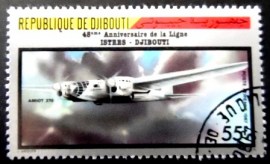 Selo postal de Djibouti de 1987 Amiot 370