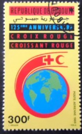 Selo postal de Djibouti de 1988 Red Cross and Red Crescent