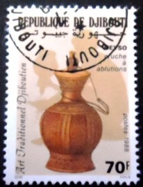 Selo postal de Djibouti de 1988 Wash Jug