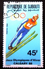 Selo postal de Djibouti de 1988 Winter Olympics