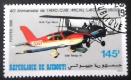 Selo postal de Djibouti de 1988 Michel Lafoux Air Club