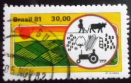 Selo postal do Brasil de 1981 Produtividade