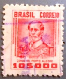 Selo postal do Brasil de 1941 Conde de Porto Alegre U A