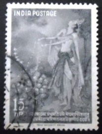 Selo postal da Índia de 1960 Kalidasa Commemoration