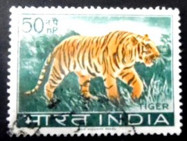 Selo postal da Índia de 1963 Tiger
