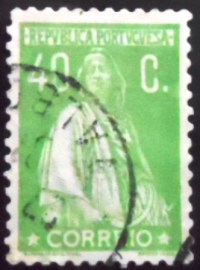 Selo postal de Portugal 1930 Ceres 40