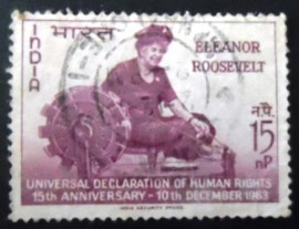 Selo postal da Índia de 1963 Declaration of Human Rights