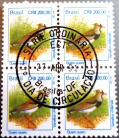Selo postal do Brasil de 1994 Quero-quero