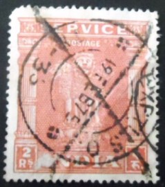 Selo postal da Índia de 1969 Capital of Asoka Pillar 2 ₹