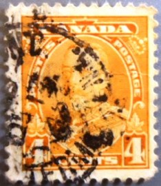 Selo postal do Canadá de 1935 King George V 1935