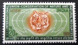 Selo postal da Índia de 1969 Conservation of Nature and Natural Resources