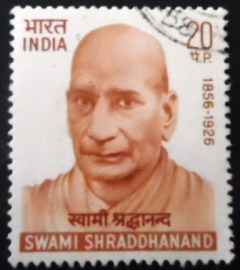 Selo postal da Índia de 1970 Swami Shraddhanand