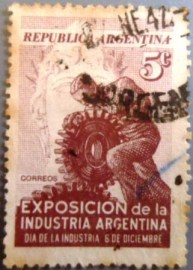 Selo postal da Argentina de 1946 Day of Argentine Industry