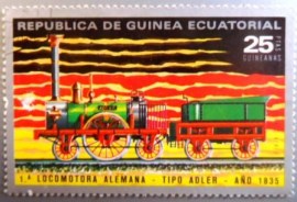 Selo postal do Guine Equatorial de 1972 Adler 1835