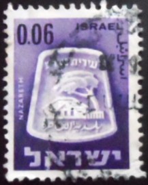 Selo postal de Israel de 1966 Nazareth