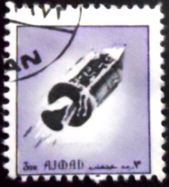 Selo postal do Ajman de 1972 Space Flight