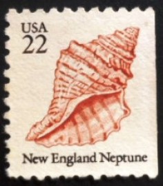 Selo postal dos Estados Unidos de 1985 New England Neptune