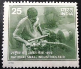 Selo postal da Índia de 1978 National Small Industries Fair