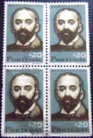 Quadra de selos postais de Portugal de 1966 Câmara Pestana