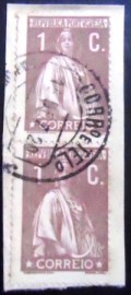 Fragmento postal de Portugal de 1917 Ceres 1
