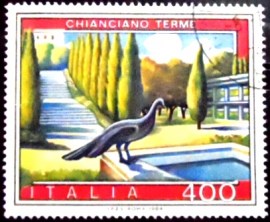 Selo postal da Itália de 1984 Chianciano Terme