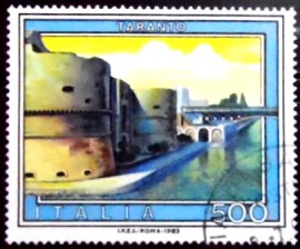 Selo postal da Itália de 1983 Taranto